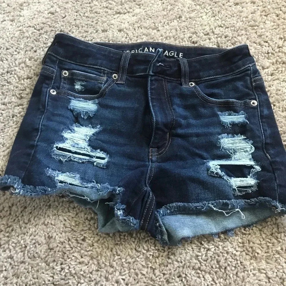 American Eagle Outfitters Pants - American Eagle Hi Rise Shortie Jean Shorts